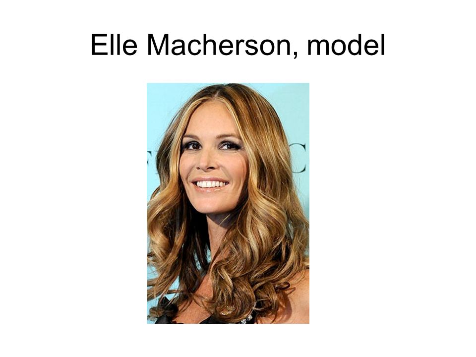 Elle Macherson, model