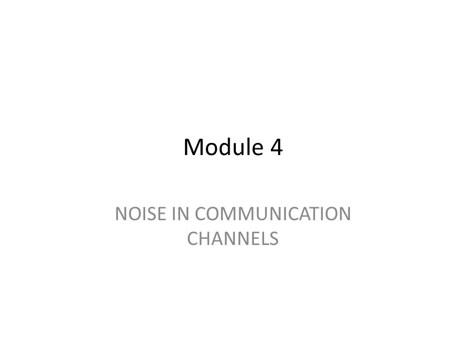 noise and communication