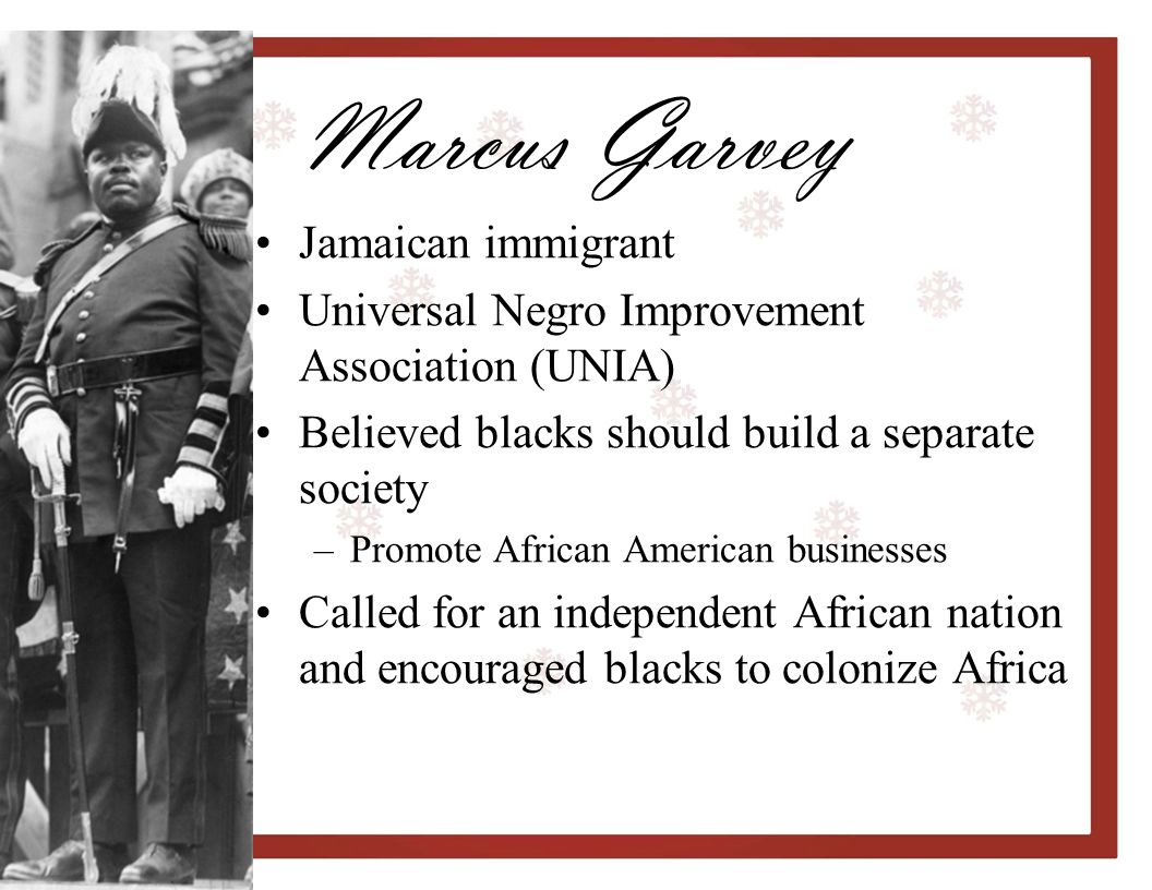 Marcus Garvey Jamaican immigrant