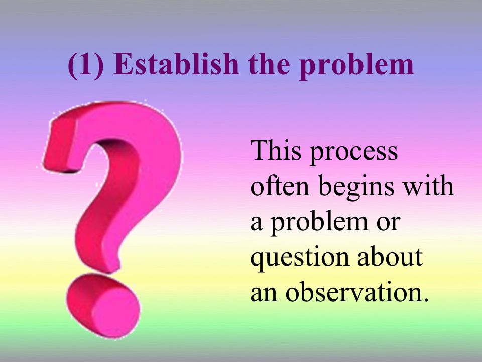 (1) Establish the problem