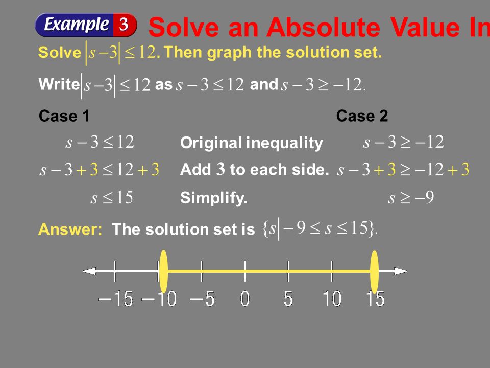 Solve an Absolute Value Inequality (<)