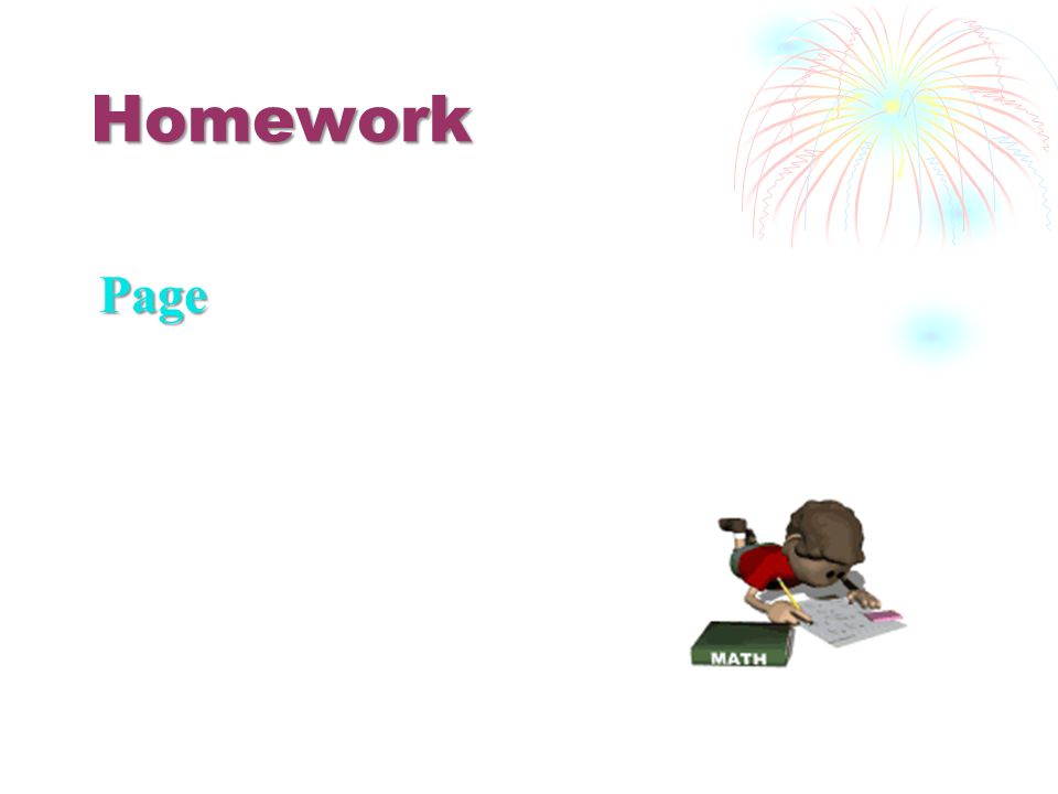 Homework Page