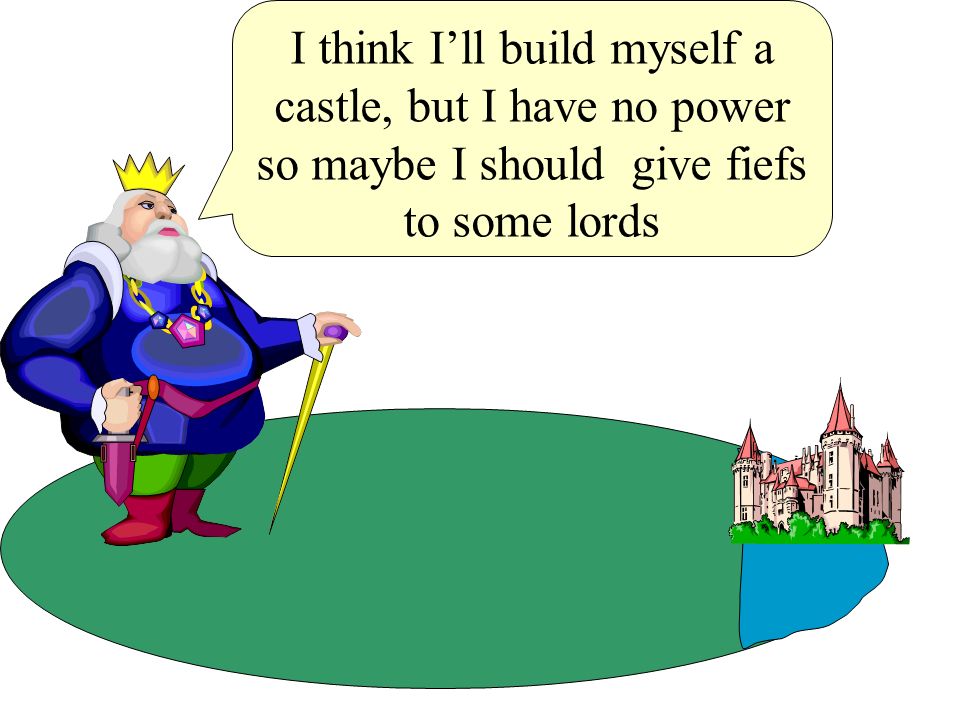 I think I’ll build myself a castle, but I have no power so maybe I should give fiefs to some lords