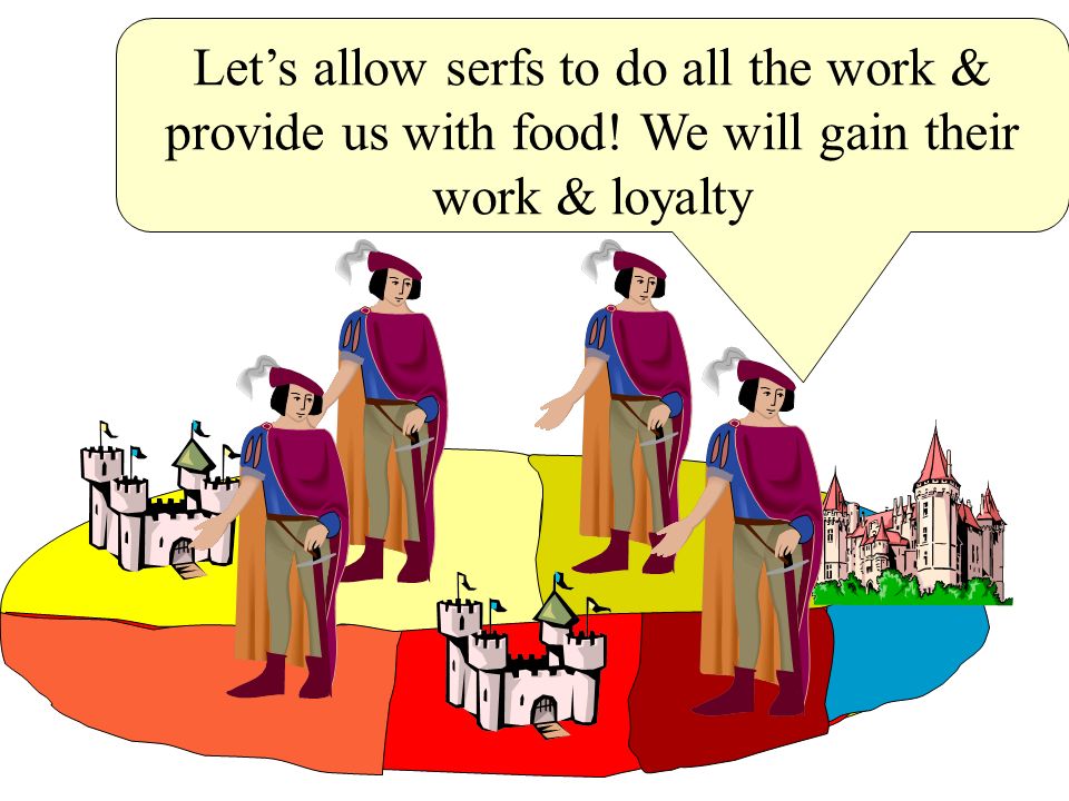 Let’s allow serfs to do all the work & provide us with food