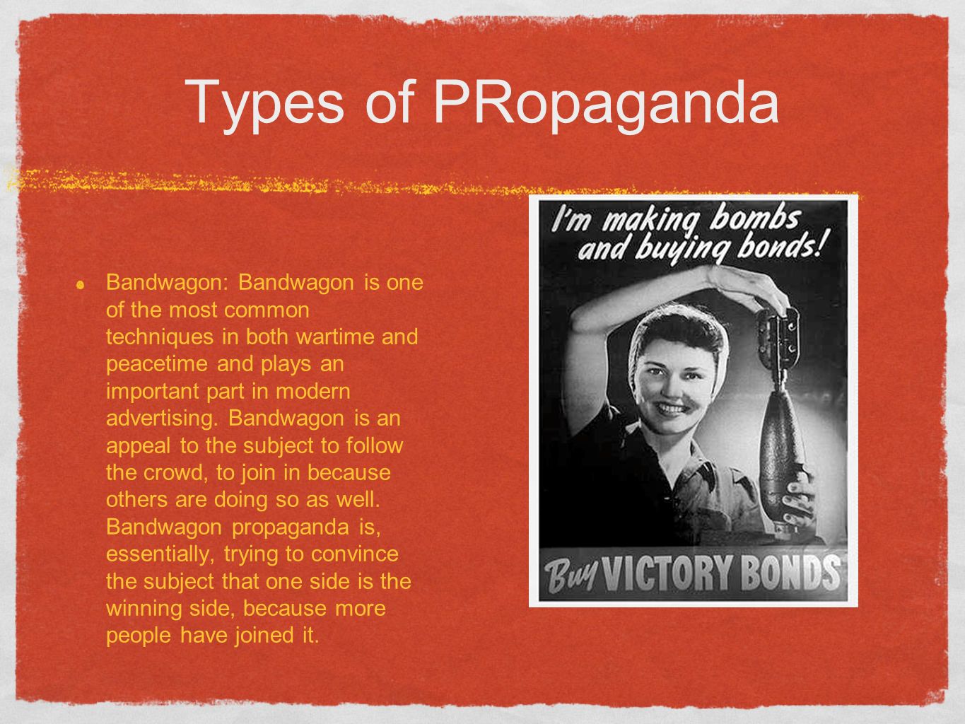 Types of PRopaganda