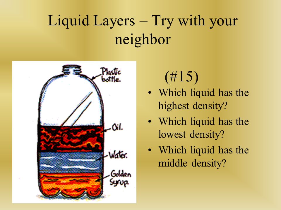 Liquid Layers – Try with your neighbor (#15)