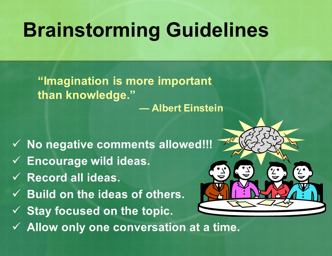 Brainstorming Guidelines