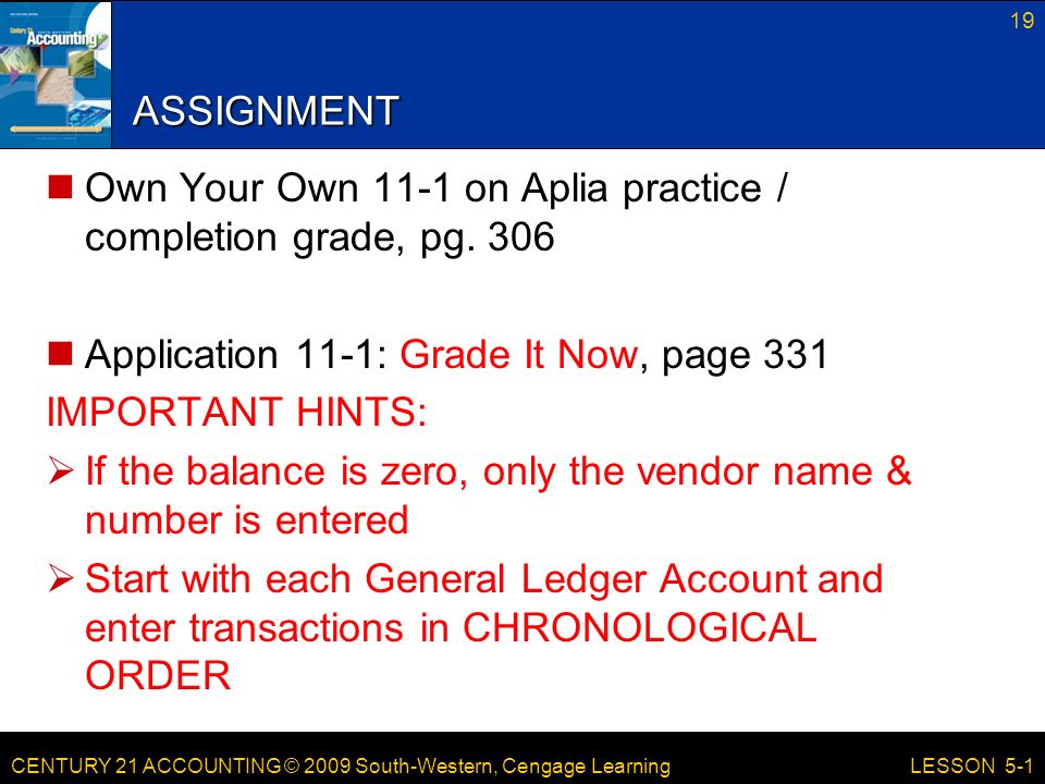 Own Your Own 11-1 on Aplia practice / completion grade, pg. 306