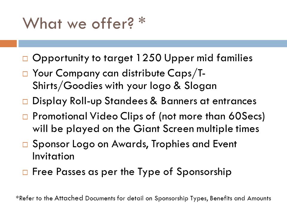 What we offer * Opportunity to target 1250 Upper mid families