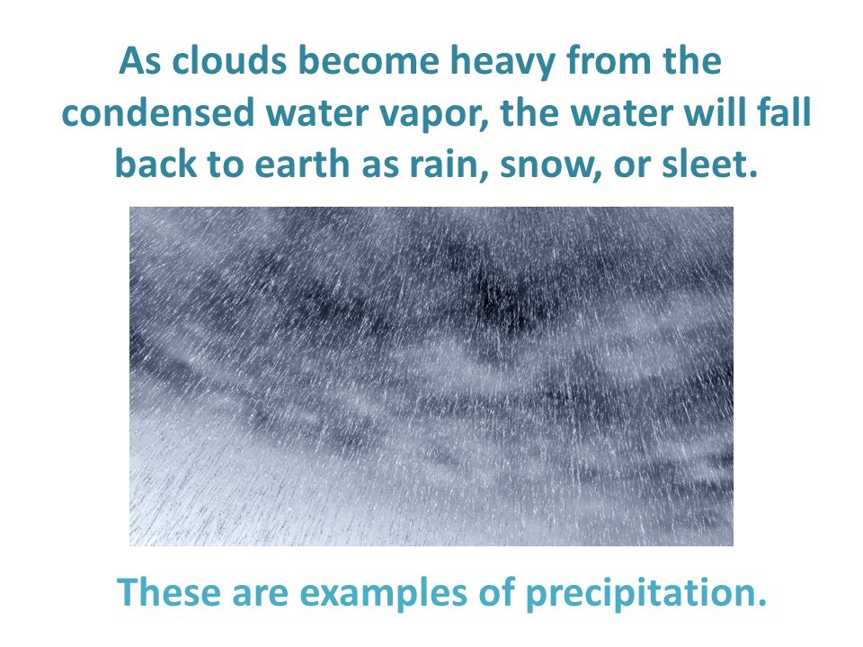 These are examples of precipitation.