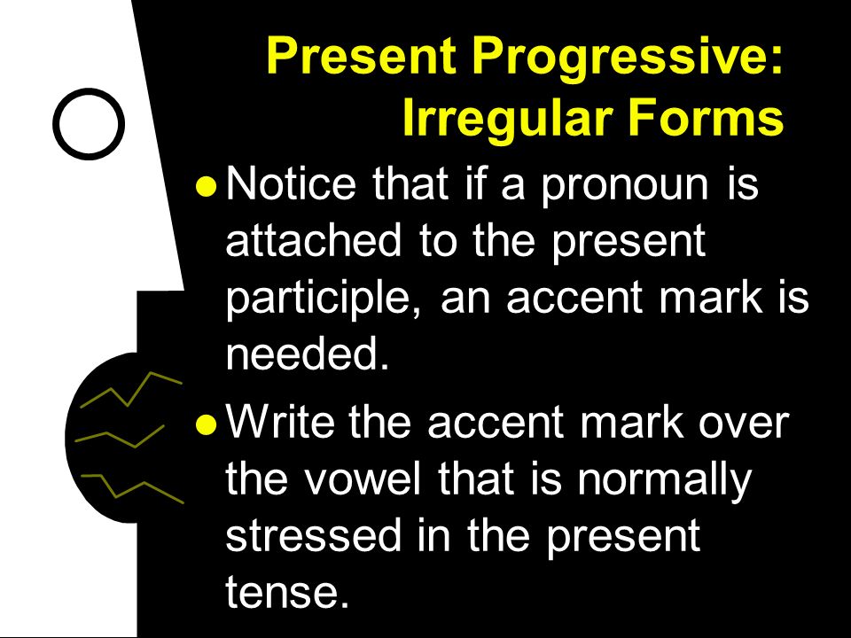 Present Progressive: Irregular Forms