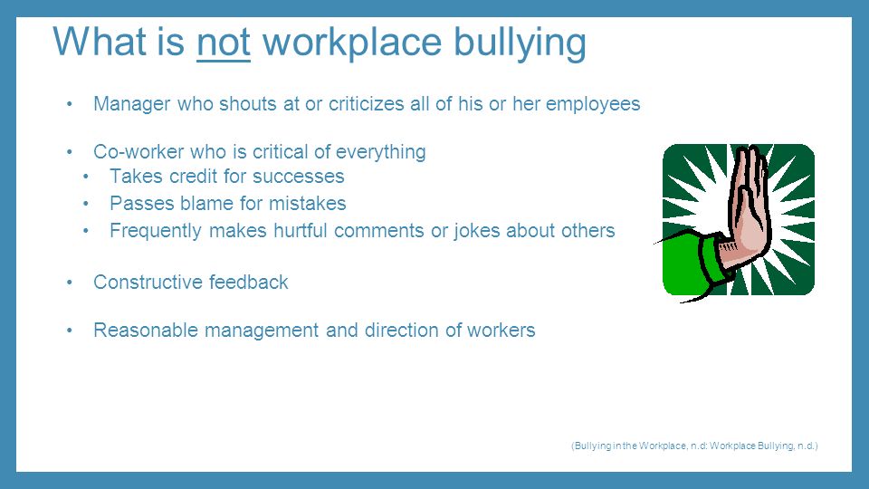 Differences The difference between bullying, harassment and assault:
