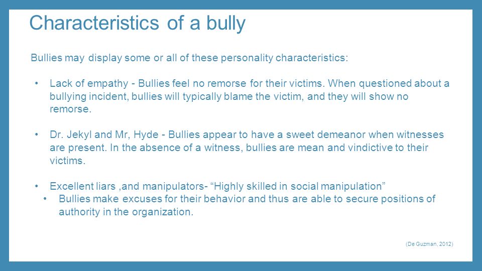 How bullying affects the victim