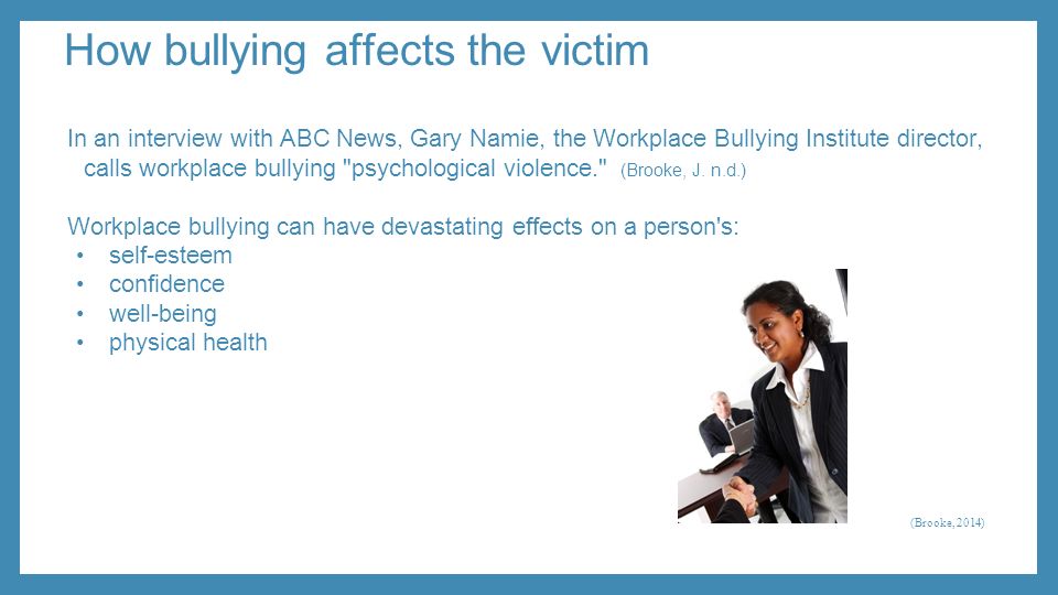 How bullying affects the company