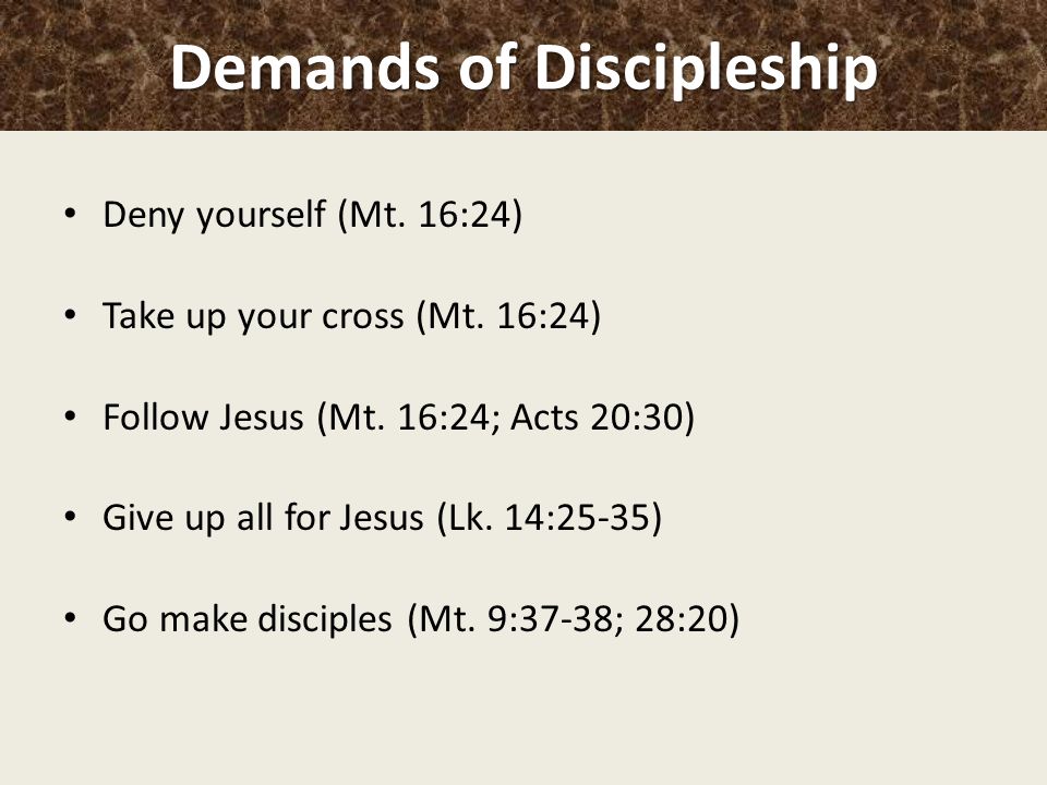 Demands of Discipleship