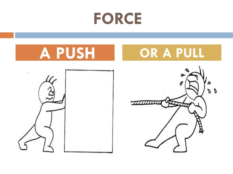 FORCE A PUSH OR A PULL