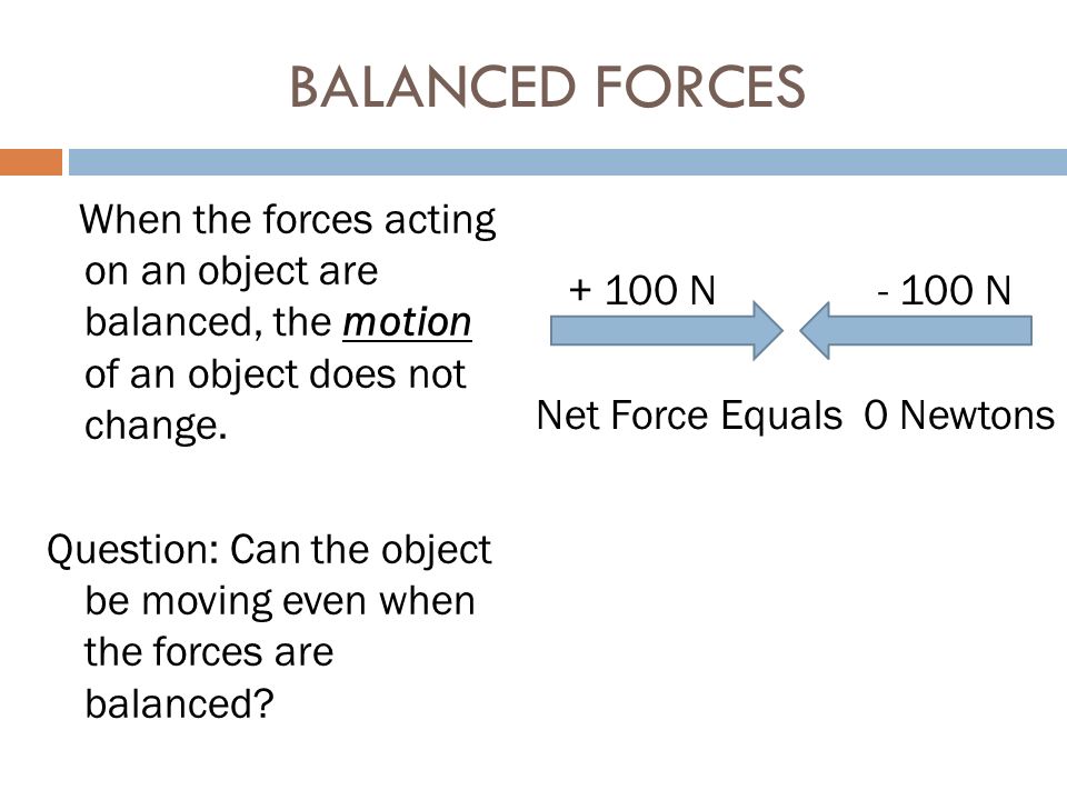 BALANCED FORCES