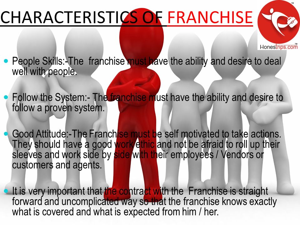 CHARACTERISTICS OF FRANCHISE