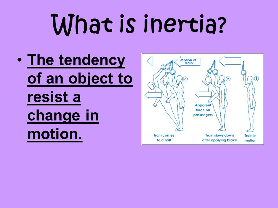 What is inertia The tendency of an object to resist a change in motion. Shoebox and eraser demo