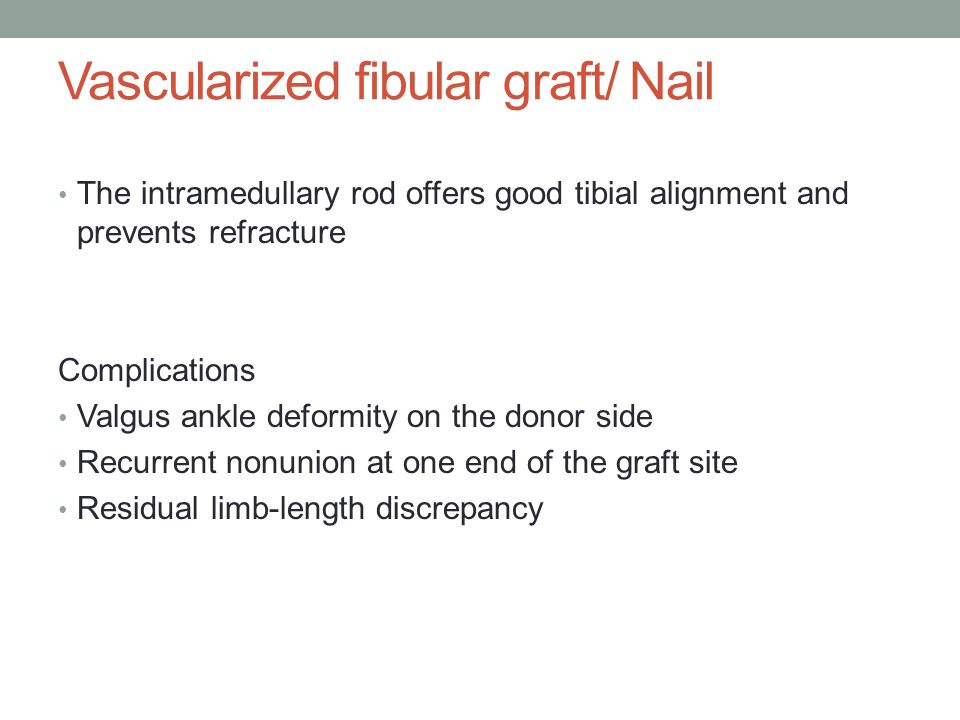 Vascularized fibular graft/ Nail