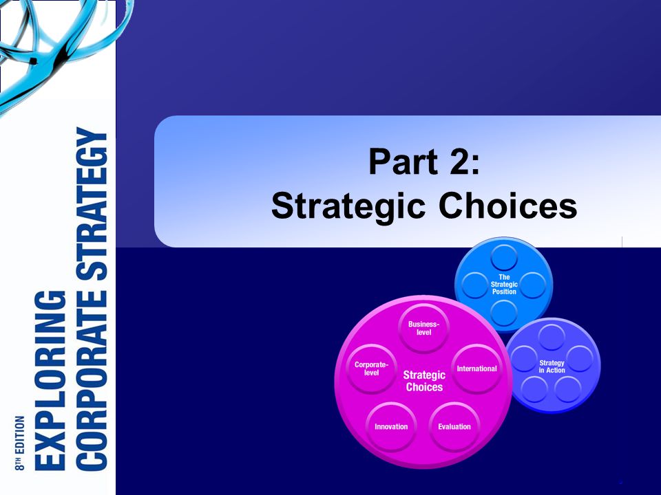 Part 2: Strategic Choices