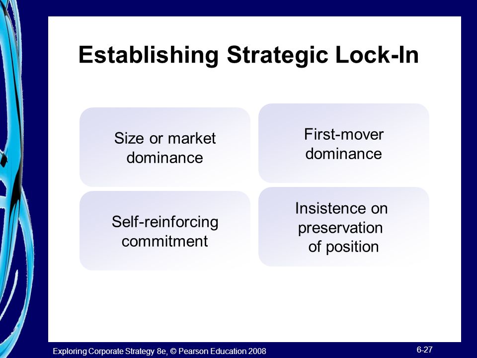 Establishing Strategic Lock-In
