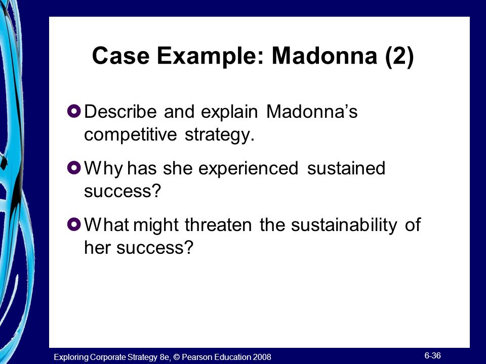 Case Example: Madonna (2)