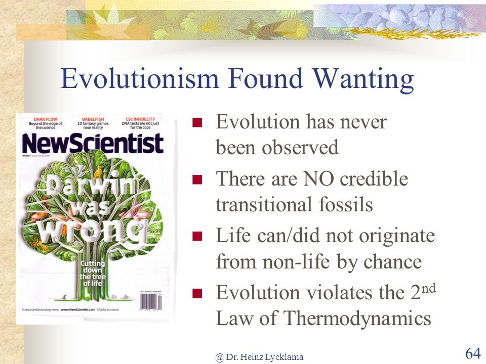 Evolutionism Found Wanting