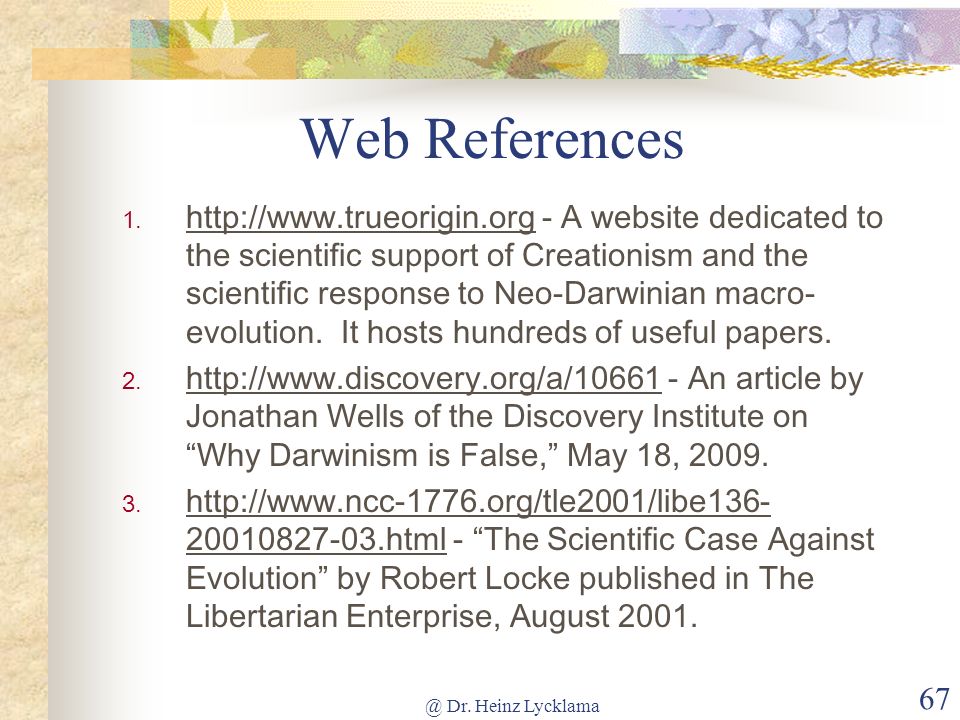 Web References