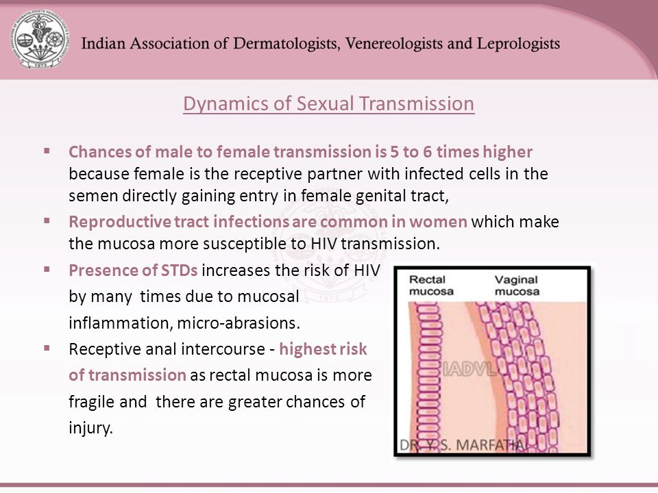 Dynamics of Sexual Transmission