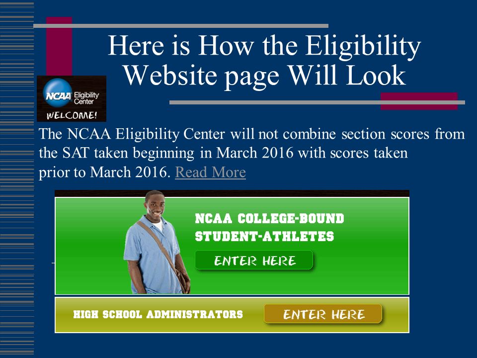 Here is How the Eligibility Website page Will Look
