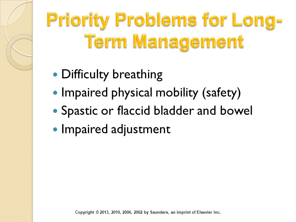 Priority Problems for Long-Term Management