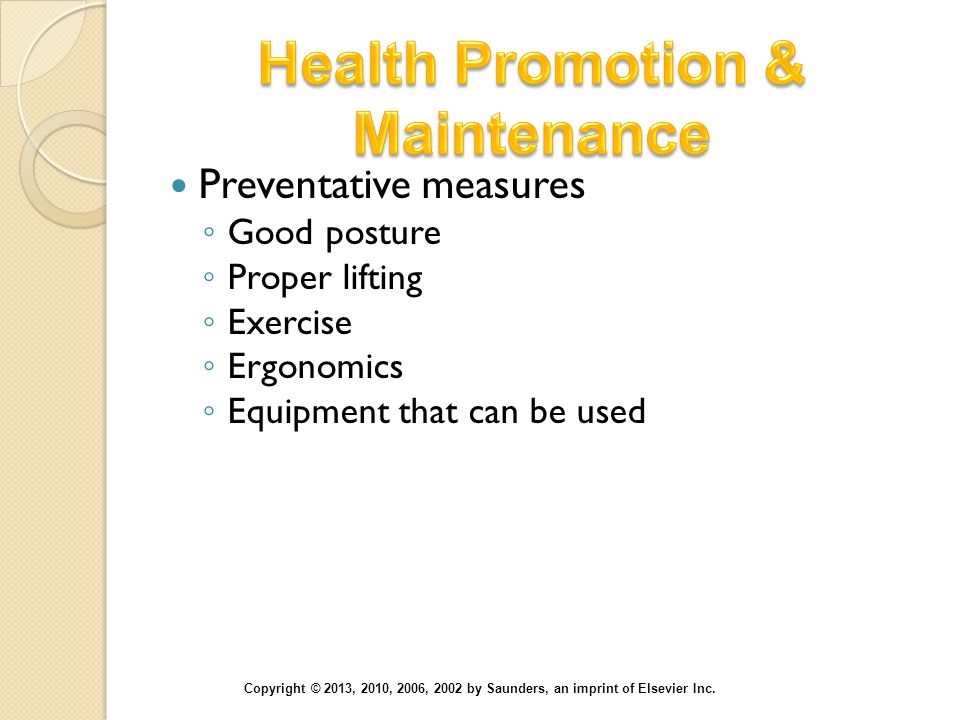 Health Promotion & Maintenance