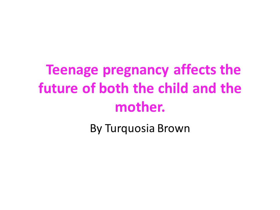teenage pregnancy conclusion essay