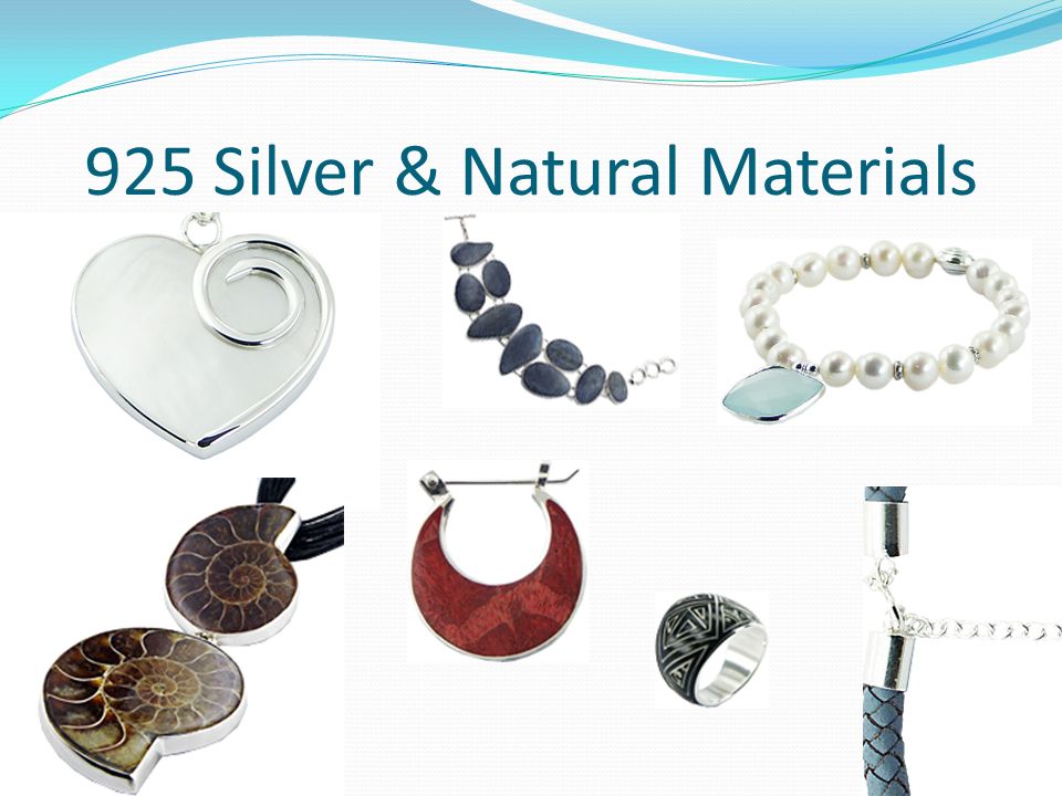 925 Silver & Natural Materials