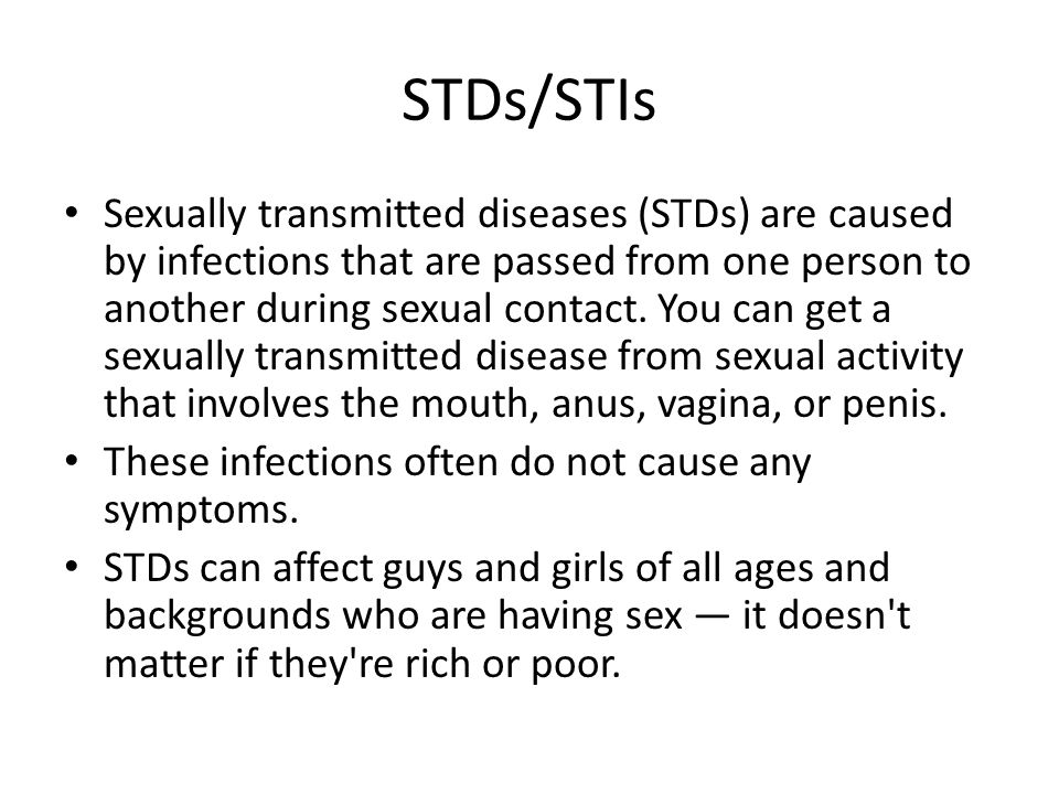 Stds and chronic masturbation