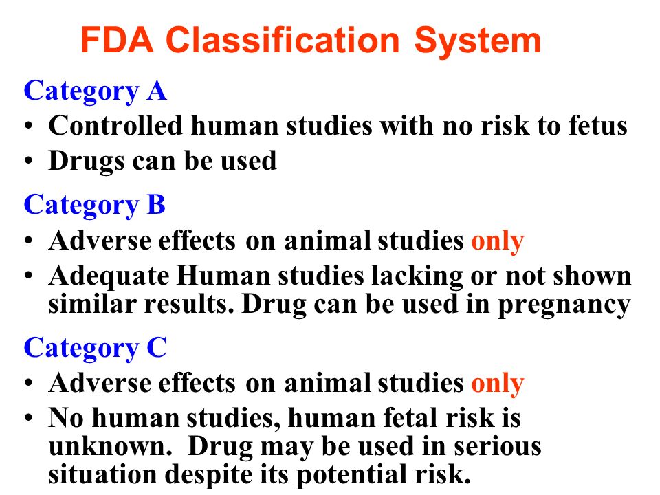 FDA Classification System