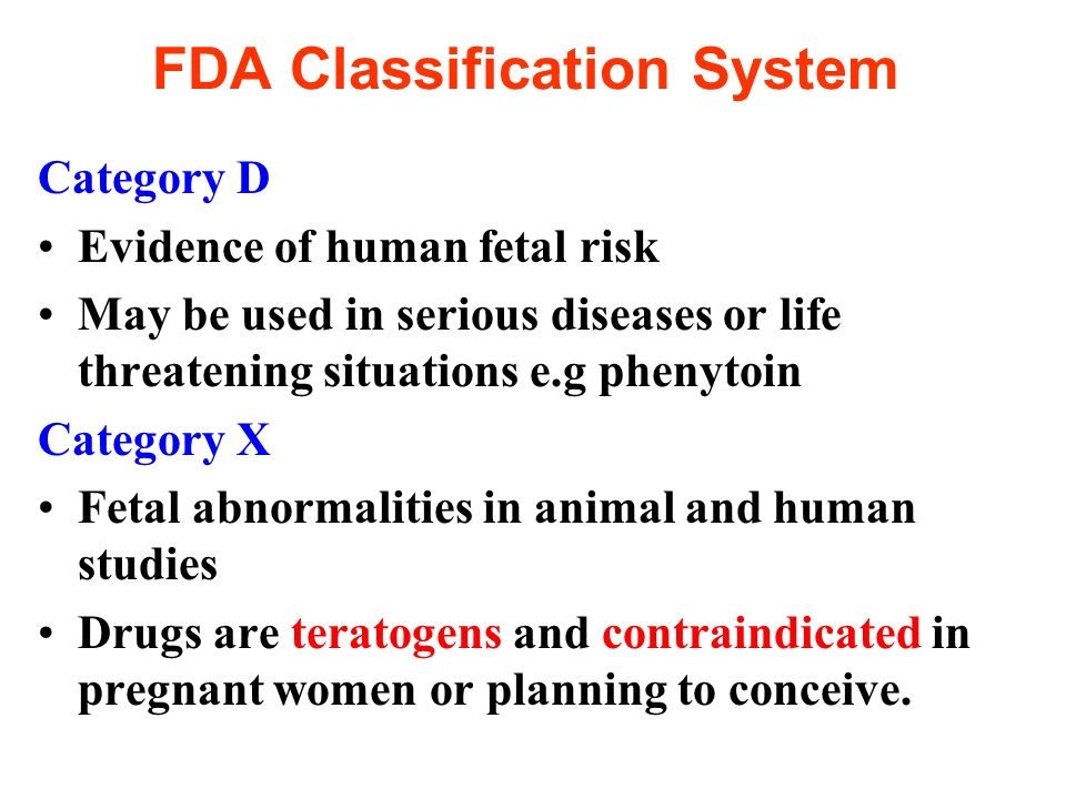 FDA Classification System