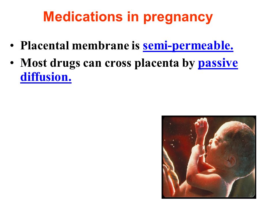 Medications in pregnancy