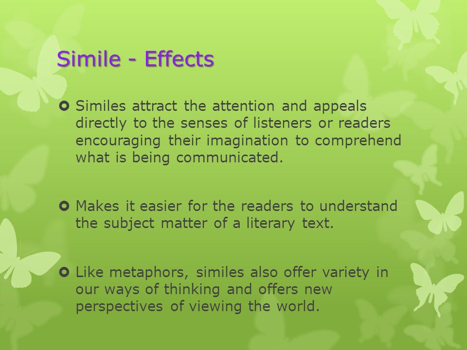 Simile - Effects