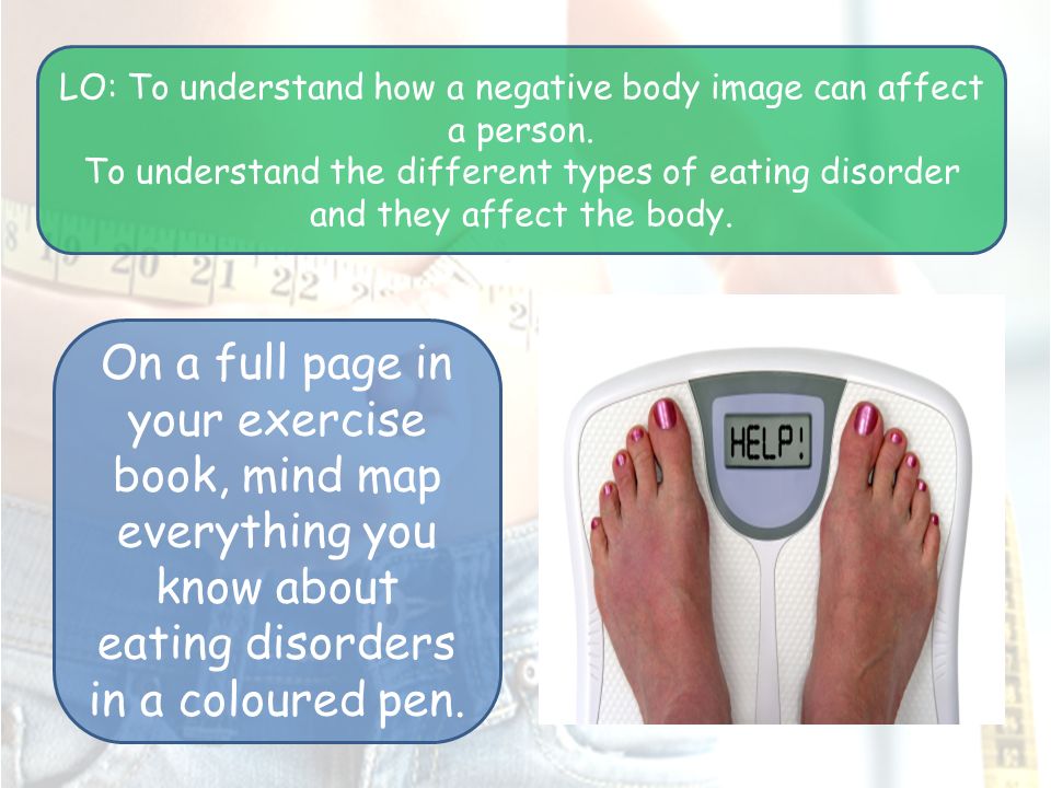 Lo To Understand How A Negative Body Image Can Affect A