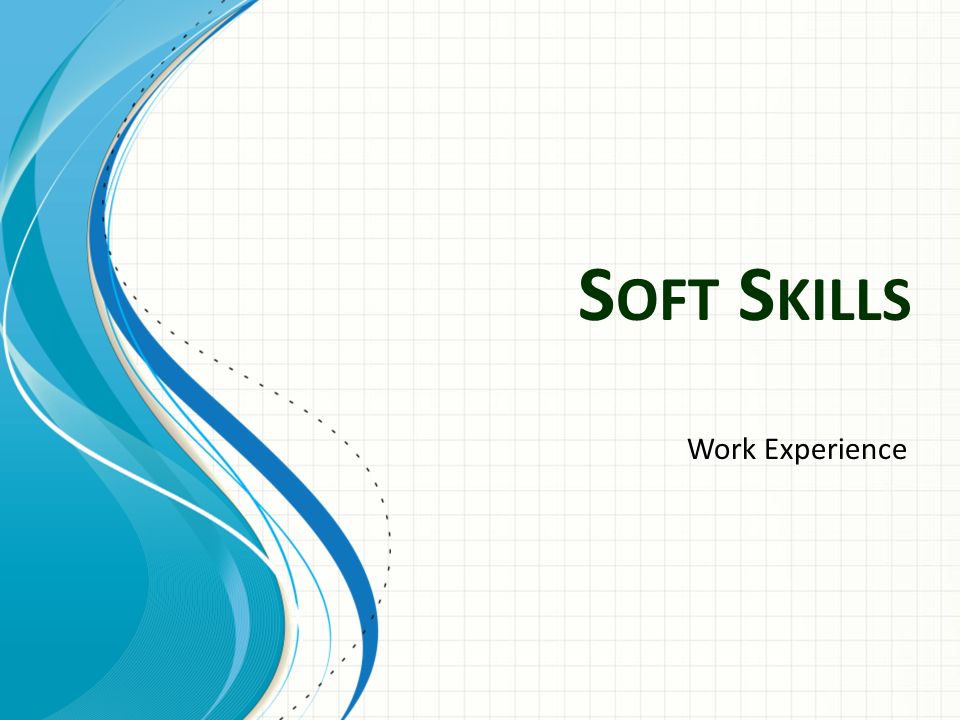 Soft Skills Work Experience