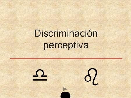 Discriminación perceptiva