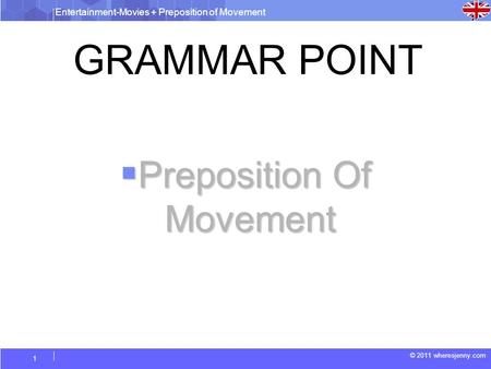 Preposition Of Movement