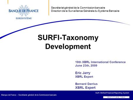 SURFI-Taxonomy Development