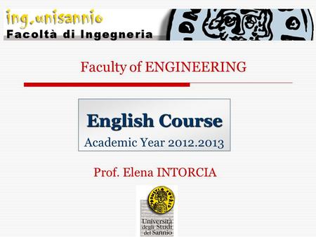 English Course Academic Year