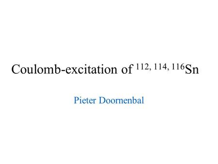 Coulomb-excitation of 112, 114, 116Sn