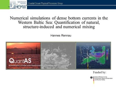 Numerical simulations of dense bottom currents in the Western Baltic Sea: Quantification of natural, structure-induced and numerical mixing Hannes.