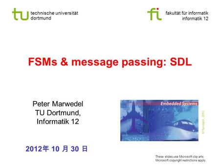 FSMs & message passing: SDL