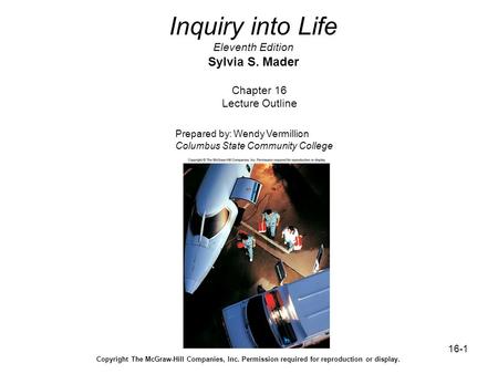 Inquiry into Life Eleventh Edition Sylvia S. Mader